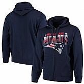 Men's New England Patriots G III Sports by Carl Banks Perfect Season Full Zip Hoodie Navy,baseball caps,new era cap wholesale,wholesale hats